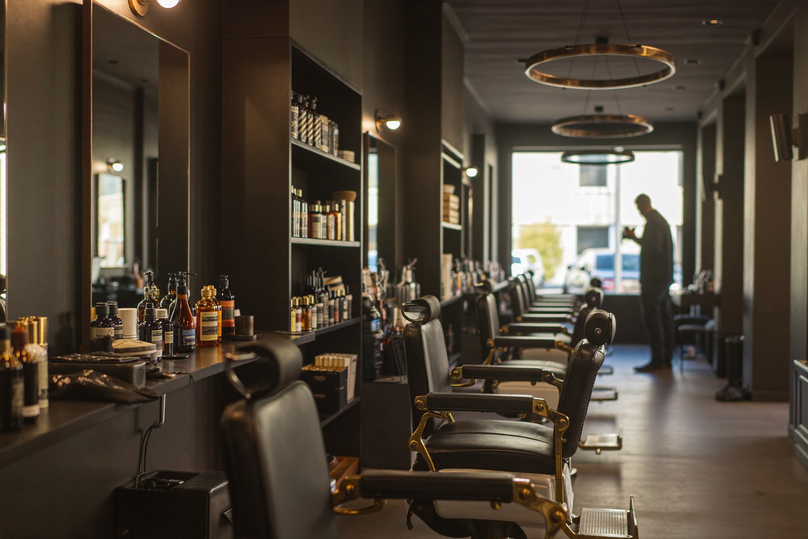 Inside Boldline Barber Co. in Atlanta, Georgia
